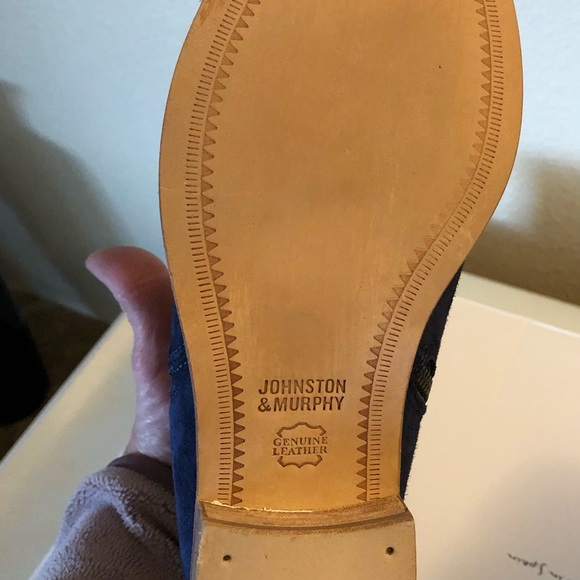 Women’s Blue Suede Ankle Boots - Picture 6 of 6